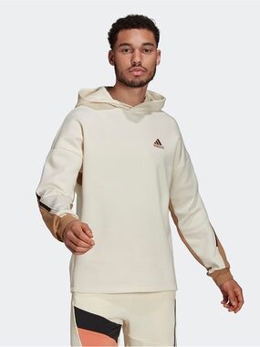 Men's Hoodie Street in White/Brown